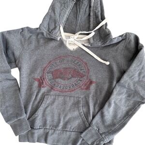 Jones & Mitchell Grey University of Arkansas Razorbacks Hoodie S‎ college school